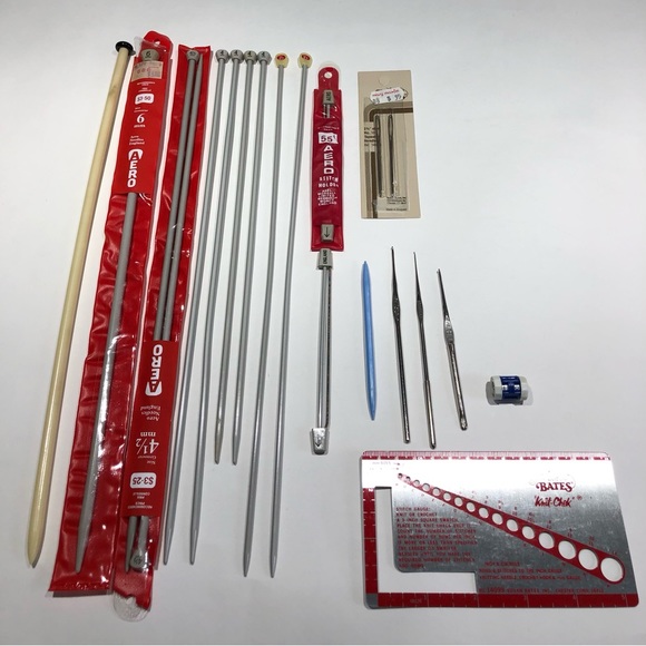 Bundle of Knitting Needles and Accessories - Picture 1 of 9